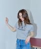 MARROT Holiday Rabbit Crop T-Shirt_Gray