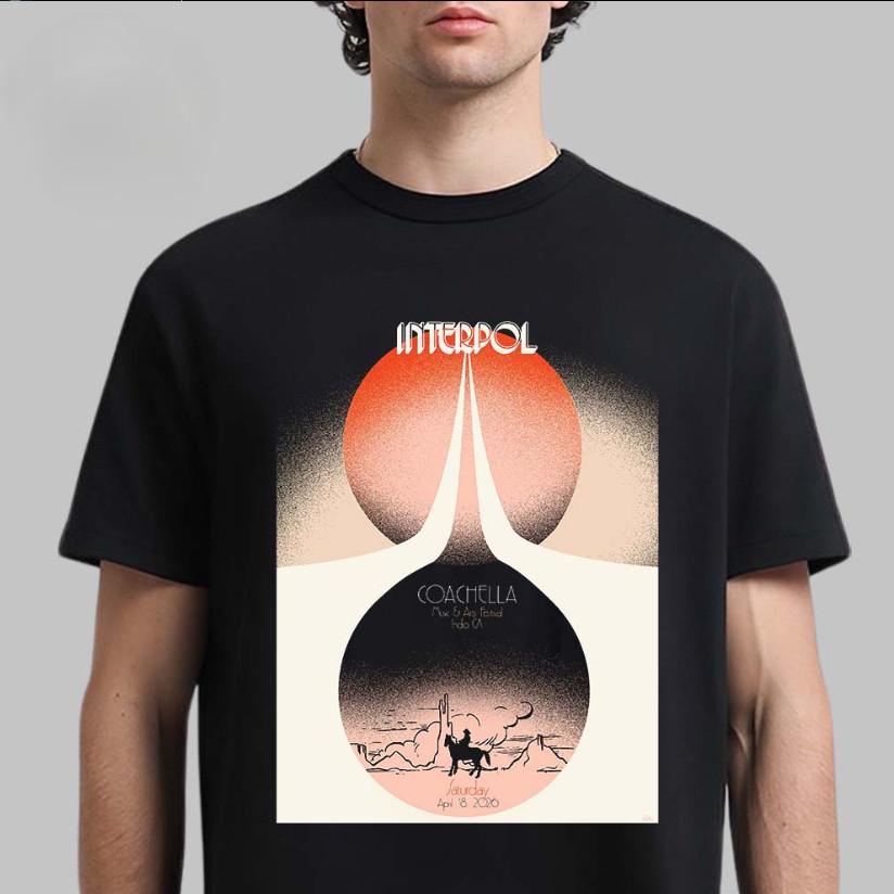 

Hot Interpol Coachella Night 2 Event 2026 T-Shirt All Size Unisex T-Shirt S