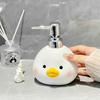 Cartoon cute chicken lotion bottle household press bottle bathroom shower gel hand soap shampoo dispensing bottle soap dispenser