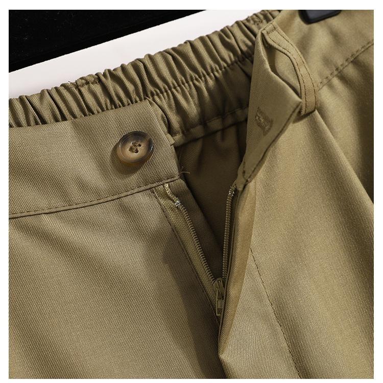 Vintage High Waist Elastic Loose Long Pants Plus Size Women Casual Solid Basic Trousers Female