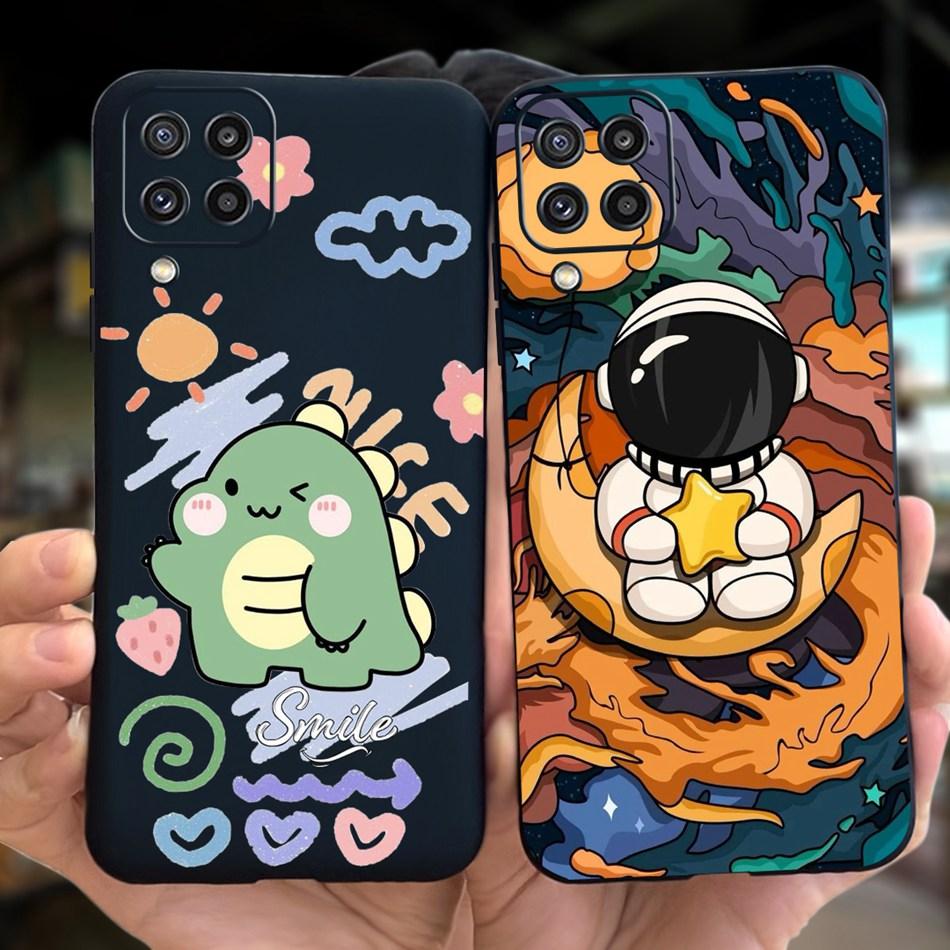 Custodia per Telefono Samsung Galaxy M22 Samsung M22 F22 SM-M225F E225F Gatto Carino Cartone Animato Colore Caramella Silicone Morbido Copertura Posteriore