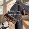 Women's Extra-Long White Lambswool Chenille Wide-Leg Knit Pants for Autumn/Winter (Tall Size 175)