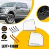 For 2015-20 Ford F150 Left Right Side Heated Mirror Glass with Plate Blind Spot