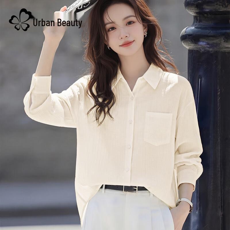 

Women s Tencel Blend Long-Sleeve Summer Blouse M