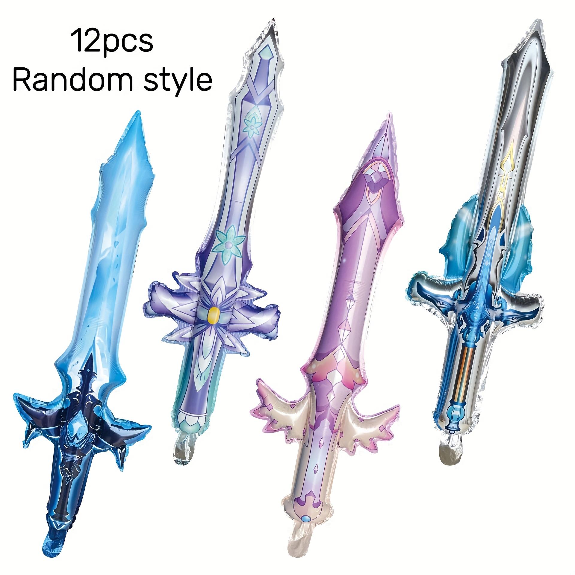 

12/24/36Pcs Mixed Birthday Party Balloon Decor Inflatable Sword Celebrate Refueling Stick Balloon Cheering Rave Festival Globos Random style