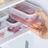 Crisper Food Container with Snap Locking And Flip Lid Seal Box One-Hand Open Microwave Safe Refrigerator Organizer for Fresh Meat And Vegetables