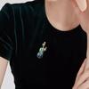 Creative Enamel Violin Brooch, High-end Feminine Personality and Retro Brooch