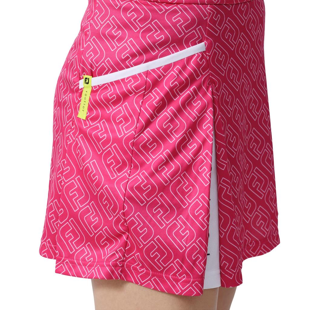 FootJoy FJ Outline Print Rock, Neo Pink, Damen, Größe L, FJW-S24-P03, 82138-L