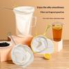 Filtro de Té Reutilizable de Algodón Fino con Mango Desmontable de Acero Inoxidable para Té con Leche Café Té de Frutas Cafetería Casera Preparación de Bebidas