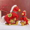 Horse Year Lucky Plush Toy With Short Pile Fabric For New Year Gift Collectors