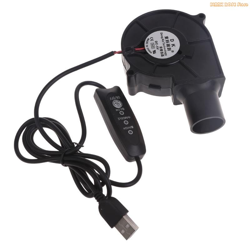 K1AE Powerful 7530 Blower Fan Cooling USB Blower Fan Oil Bearing Air Blower Fan CN