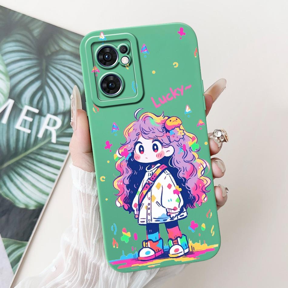 For OPPO Reno7 5G Elegant Sunflower Tulip Printed Phone Case For Oppo Reno 7 5G CPH2371 Soft Silicone Shockproof Cases