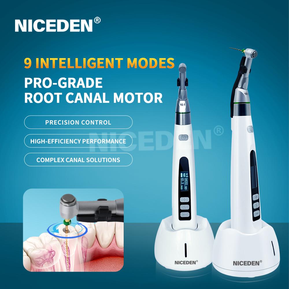 Niceden 2025 9 Modes New Type Wireless Dental Endo Motor 16: 1 Endodontic for Dental Root Canal Endodontic Micromotor Good