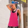 Skinni Fit Gilet senza maniche da allenamento alla moda da donna/donna