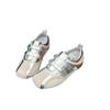 Ballet Style Retro Silver Soft-soled Single Shoes Women's 2025 Autumn New Flat-bottomed Velcro Round Head Lazy Casual Shoes
