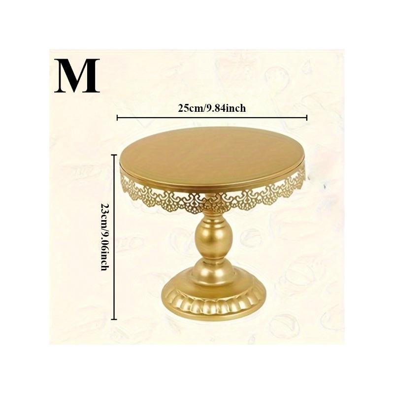 Golden Lace Iron Cake Stand Perfect for Wedding and Party Dessert Tables Vintage Design for Special Celebrations and Events