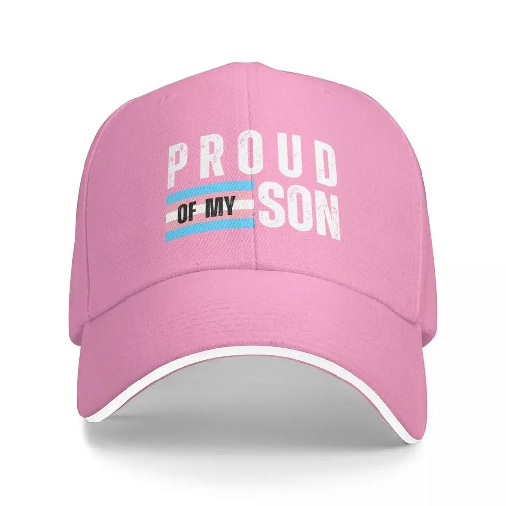 PROUD OF MY TRANSGENDER SON TRANSGENDER SON PRIDE TRANS FLAG PROUD PARENT Baseball Cap |-F-| Hats Woman Men's