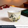 Luxury Hand-Painted Ceramic Gaiwan & Tea Tasting Cup Set for Women