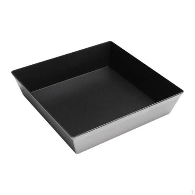 Square Deep Dish Pizza Pan Baking Tray for Oven Use Heightened Easy Clean Food Cake