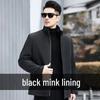 Men's Mink Fur Lined Parker Jacket