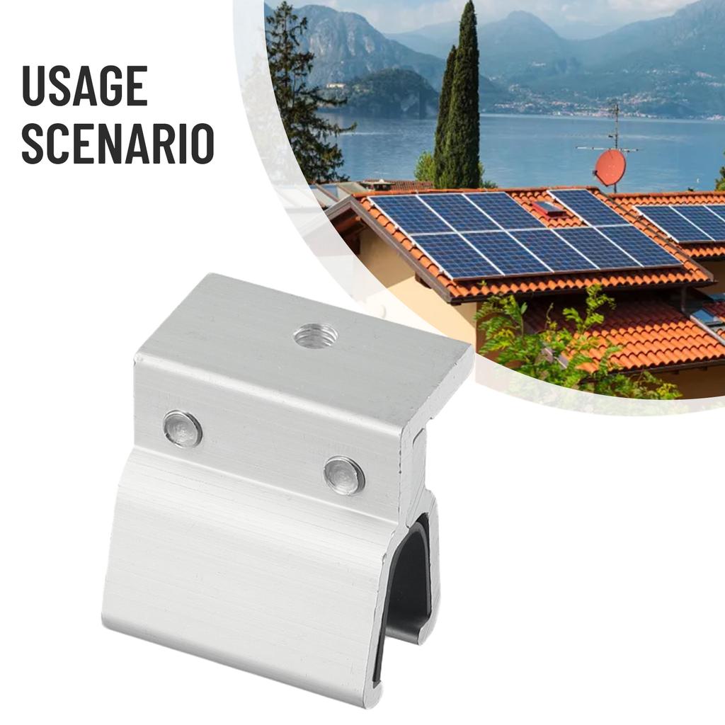 Seam Clamp Solar Panel Clip Water Drainage Aluminum Alloy Fixing Fixture For PV Photovoltaic Bracket High Quality