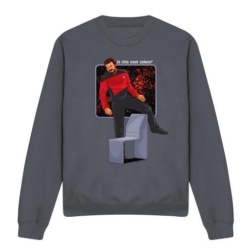 STAR TREK Unisex Adult Is This Seat Taken Sweatshirt