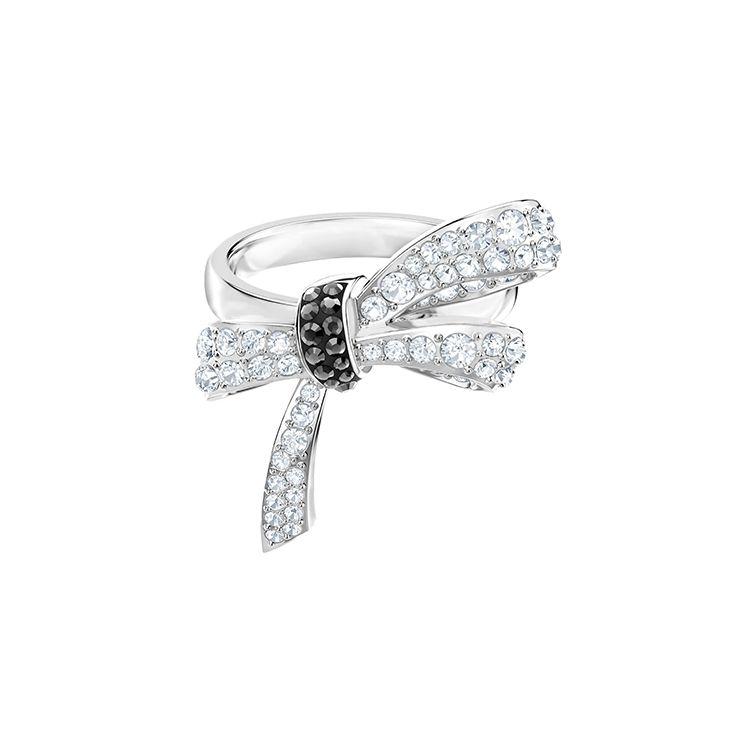 Swarovski Bow Elegant Goddess Ring Women rings Silver 5444827+5412678+5444826 55