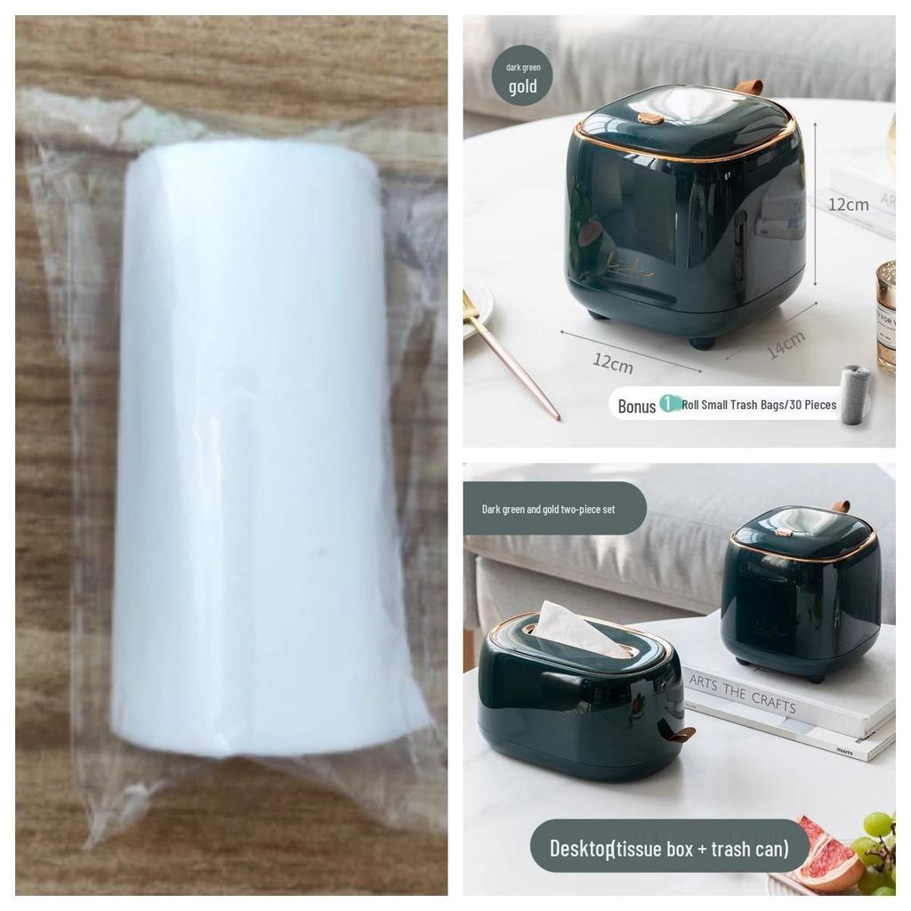 Compact Cat Poop & Office Trash Bags - Disposable, Thickened, Mini Plastic Bags for Home, Car, or Desk Use