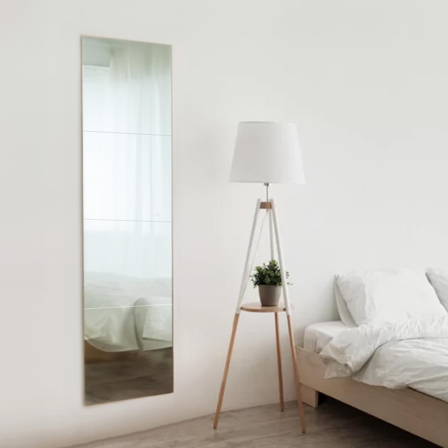 

Зеркало зеркало, которое можно наклеить Можно использовать на обратной стороне дверей и в шкафах зеркало зеркало Ванная комната х 30 штук набор BOOMIE King s [Небьющееся]