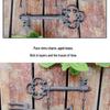 Double Hook Iron Shovel and Rake Decorative Hanging for Courtyard and Home