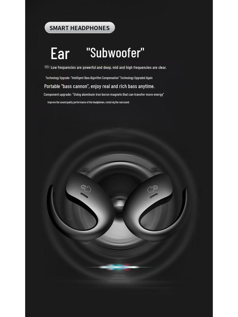 OWS Open-Ear Bluetooth Bone Conduction Earbuds for Running and Sports