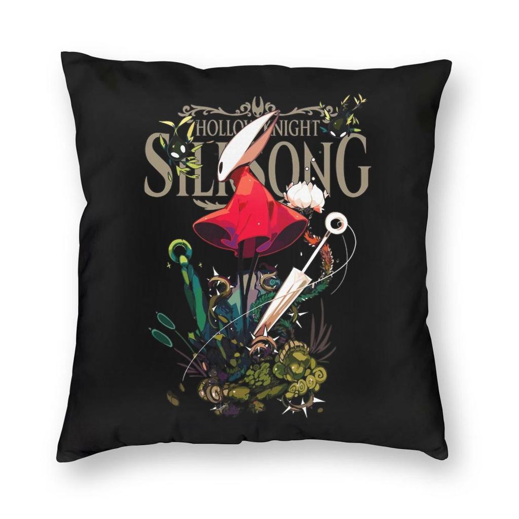 Spiel Hollow Knight Silksong Kissenbezug Doppelseitiger Druck Polyester Kissenbezug Dekor Kissenhülle Zuhause Quadratisch 45*45cm