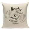 Cute Letter Print Pillow Case Square Cushion Cover Decorative For Sofa Bedroom Living Room Seat Car Office Home Decor