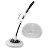 Tilting 15° Car Wash Brush 40" Aluminum Alloy Telescopic Microfiber Track Broom Cleaning Handle