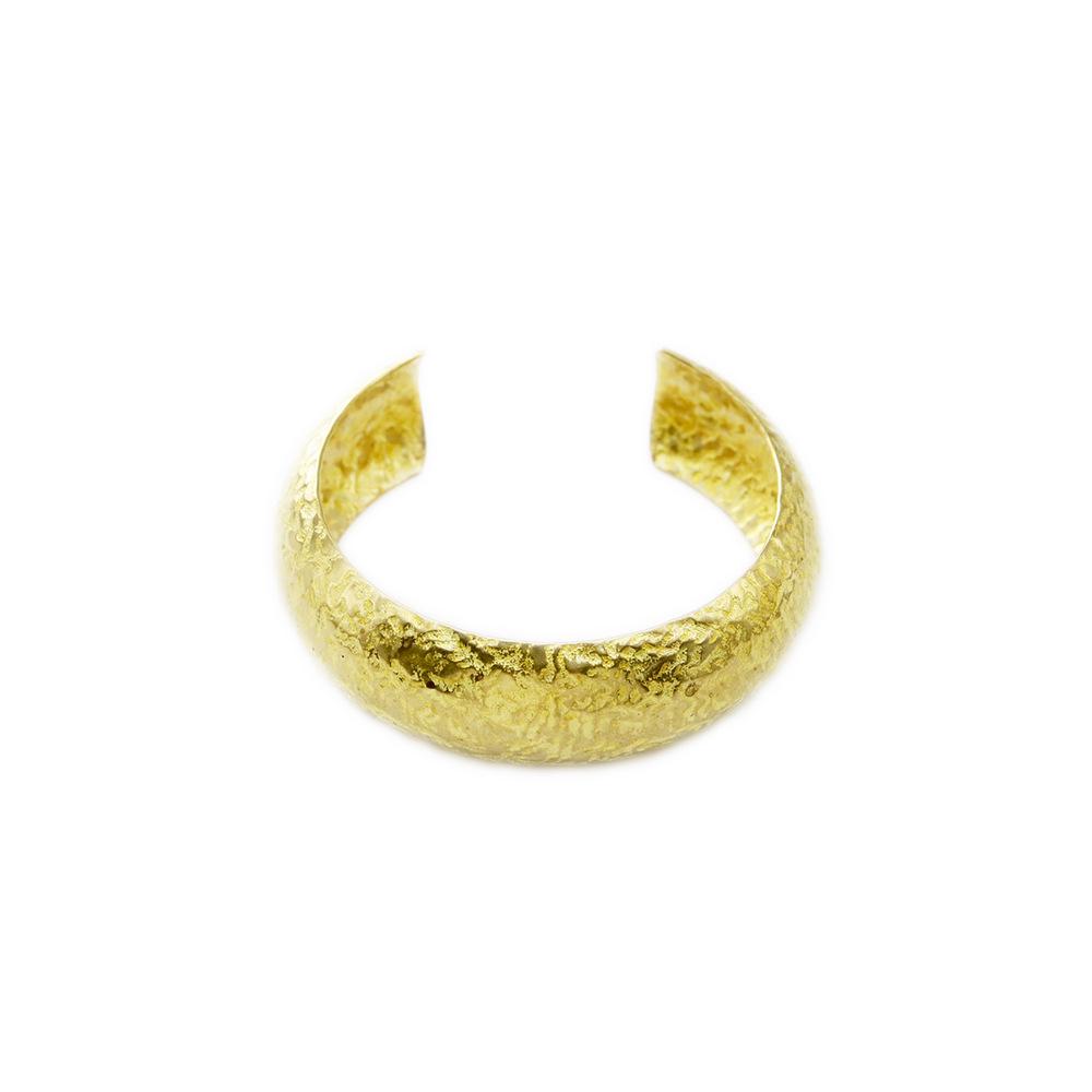 Bracciale in Ottone Regolabile Stile Cinese Retrò con Motivo a Texture Personalizzato per Donna