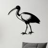 1pc Ibis Metal Wall Art, Graceful Bird Statue Mural for Easter Thanksgiving, Weatherproof Iron Decor for Patio Garden Fence, Charming Outdoor Ornament