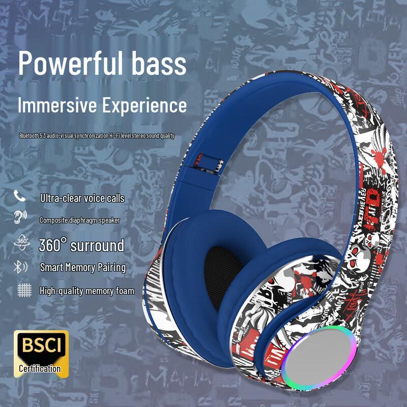 Lilang Graffiti Wireless Over-Ear Headphones