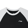Li-Ning Color Block Round Neck Pullover Short Sleeve T-Shirt Vintage Fashion Comfortable Versatile Shorts Casual Sports Set ATSU783-1+AKSV843-1