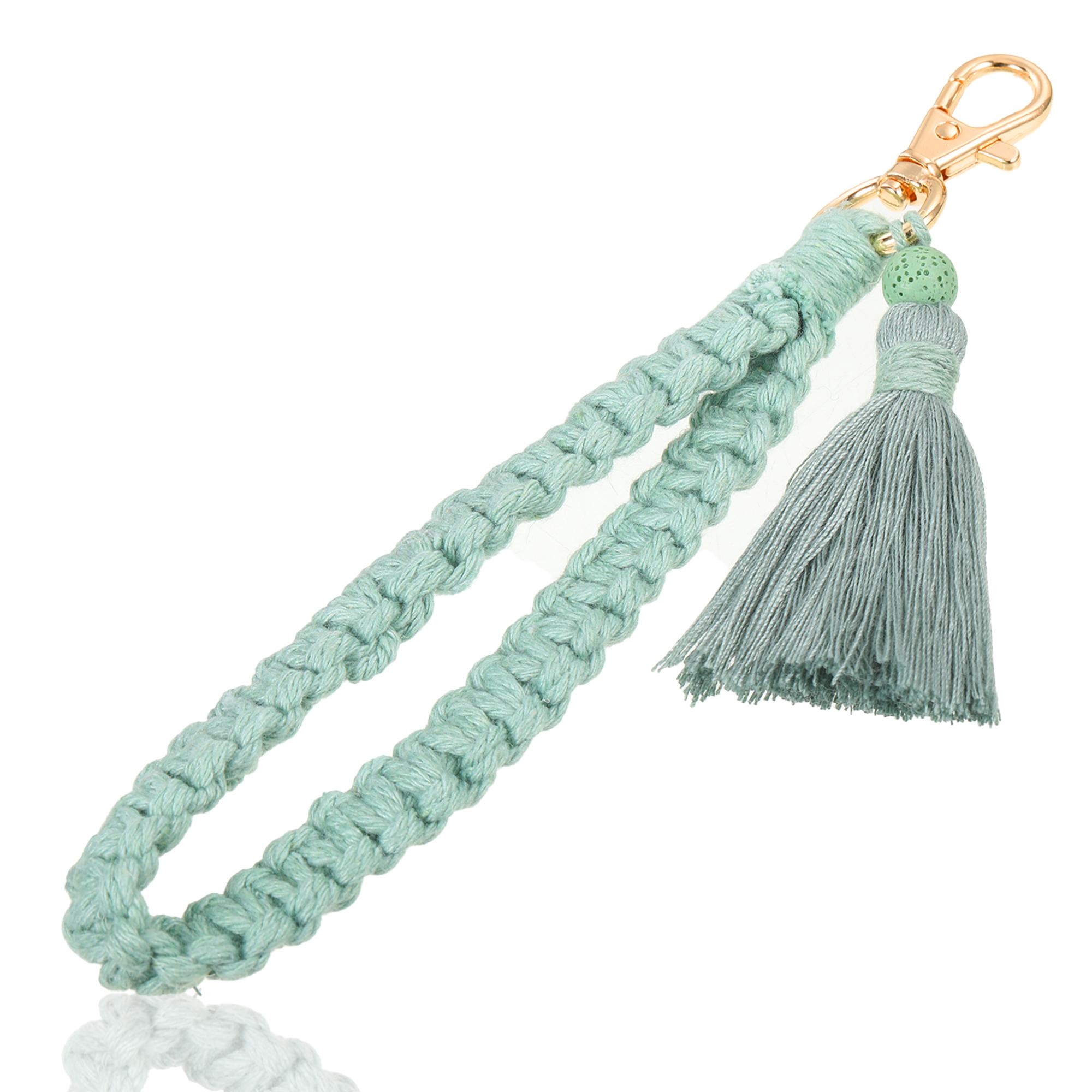 

Macrame Keyring Bohemian Style Lightweight And Soft Key Chain Boho Style Braided Keychain