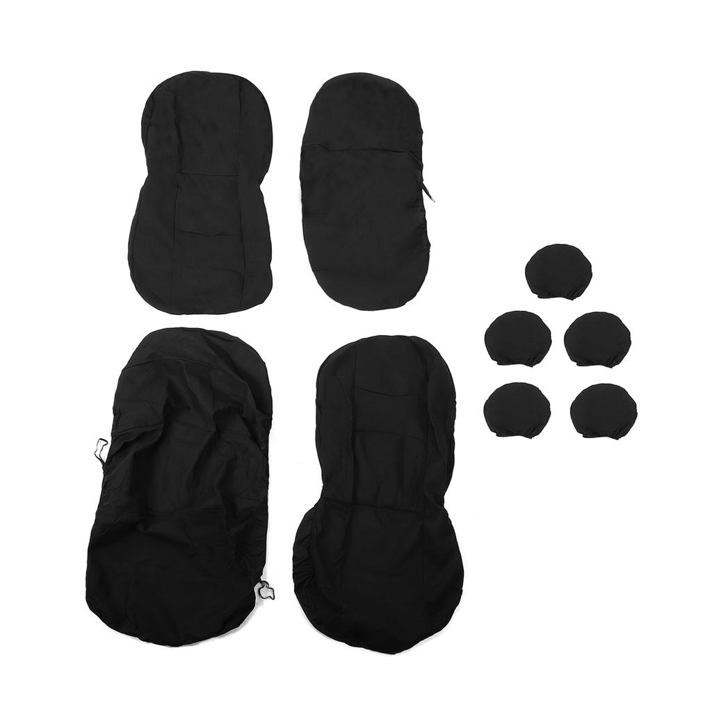 Universal Car Seat Covers, 9PCS PU Leather Front and Rear Seat Protectors, Full Set Auto Seat Covers, Front Seats