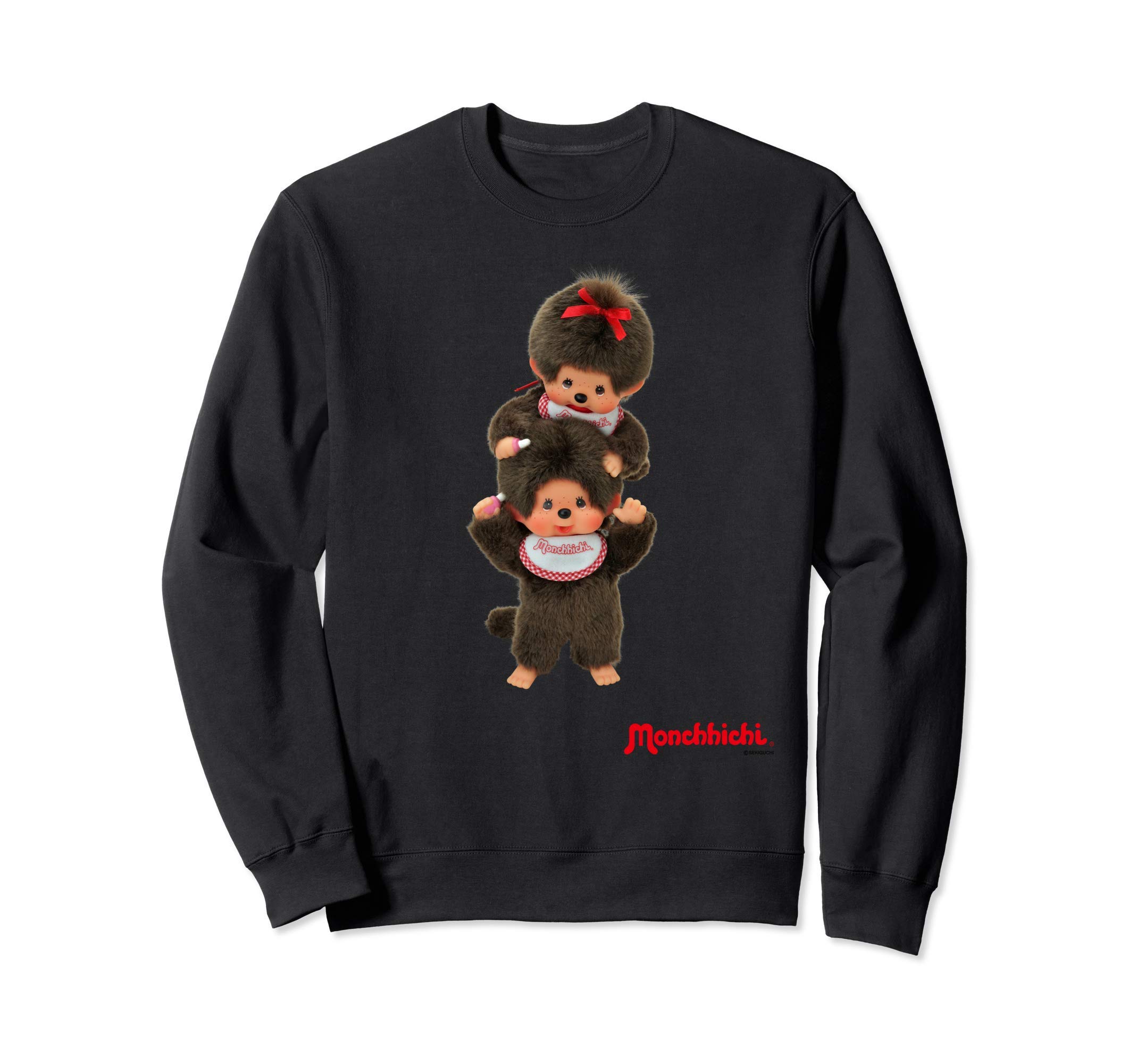 

Графический свитшот Monchhichi чёрный