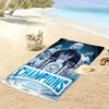 The Blues Print Beach Towel, Large Soft Quick Dry Towel for Beach Camping Swimming