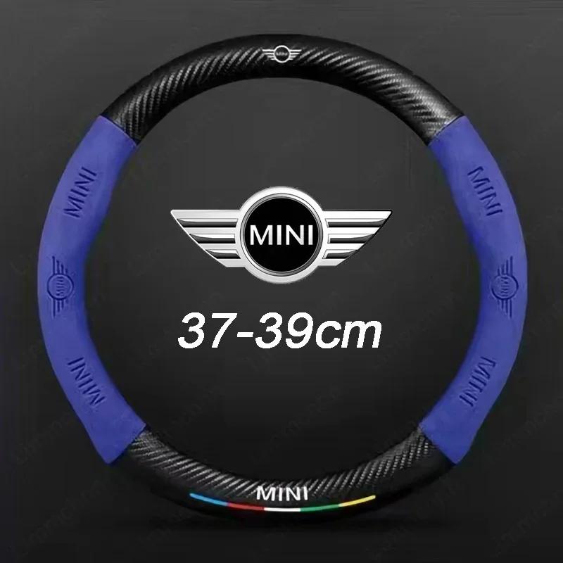 

car steering wheel cover For Mini Cooper R50 R52 R53 R55 R56 F54 F55 F56 F60 R61 JCW синій