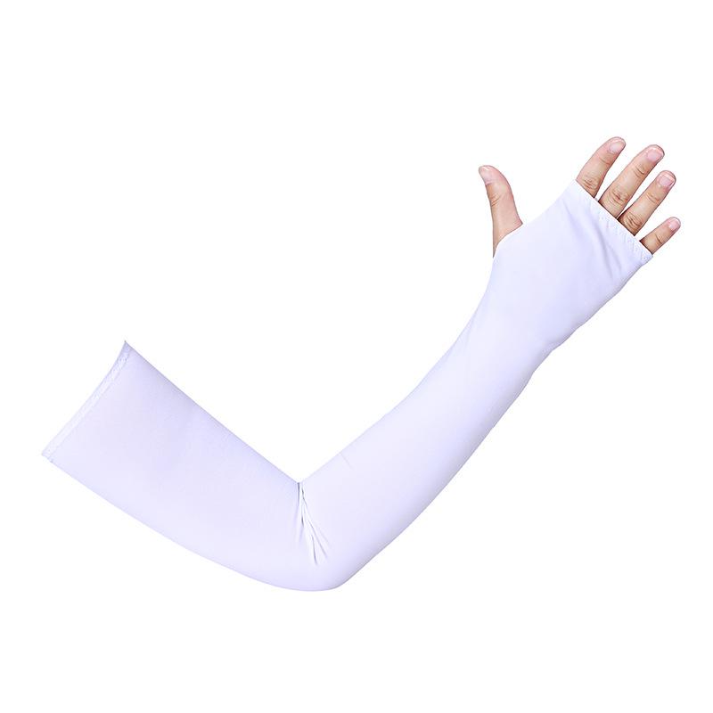 Wholesale Adult's Cooling Arm Sleeves Long Fingerless Gloves Anti-Slip Sun Protection Arm Sleeves