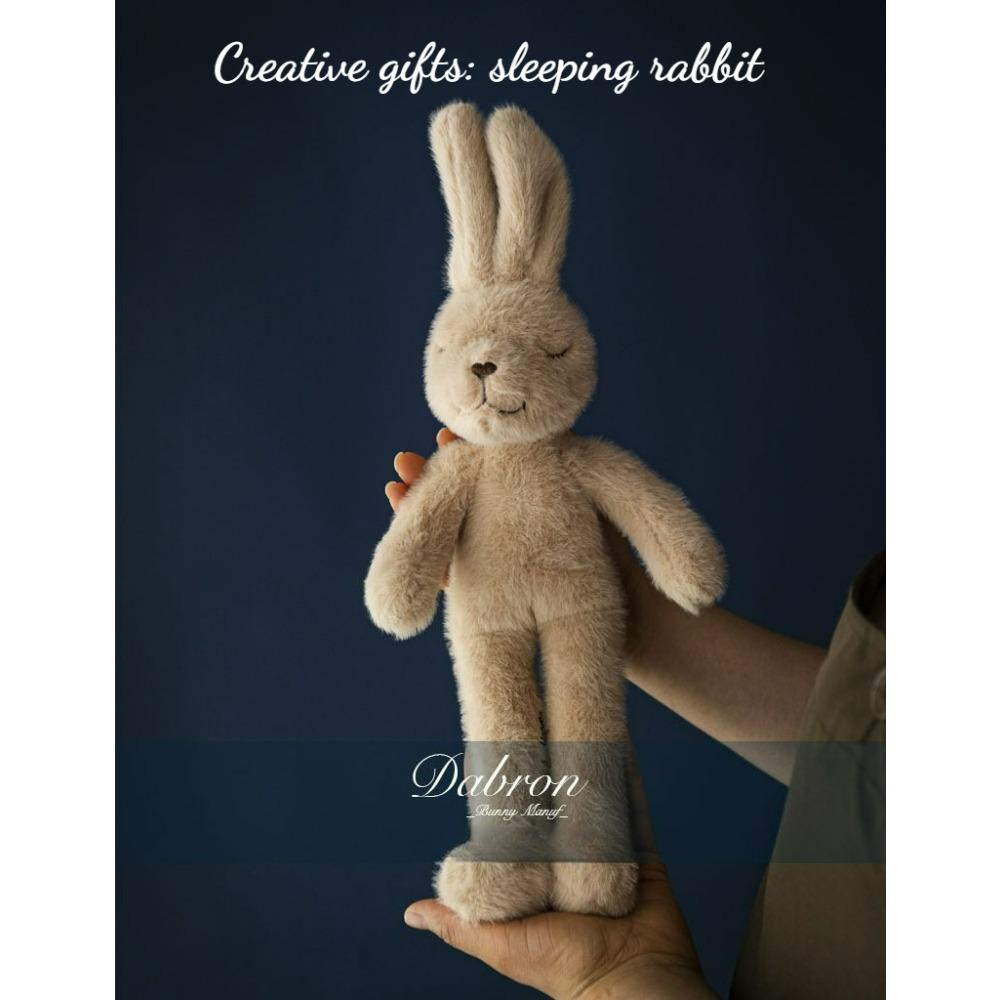 16Inch Fluffy Rabbit Plush Toy Super Cute Rabbit Plush Doll Home Decoration Ideal Gift for Birthdays, Graduation, Christmas, Thanksgiving, Easter,