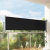 Retractable Side Awning 80*300 Cm Black