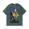 275 GSM Washed T-shirts 100% Cotton Kaiju No 8 V14 Kikoru Print Unisex Heavy Cotton T Shirt