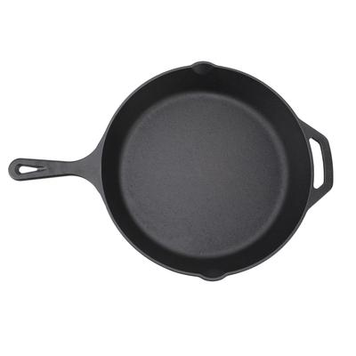 Bratpfanne aus Gusseisen, unbeschichtet, vorgewürzt, tiefe Bratpfanne für die Küche