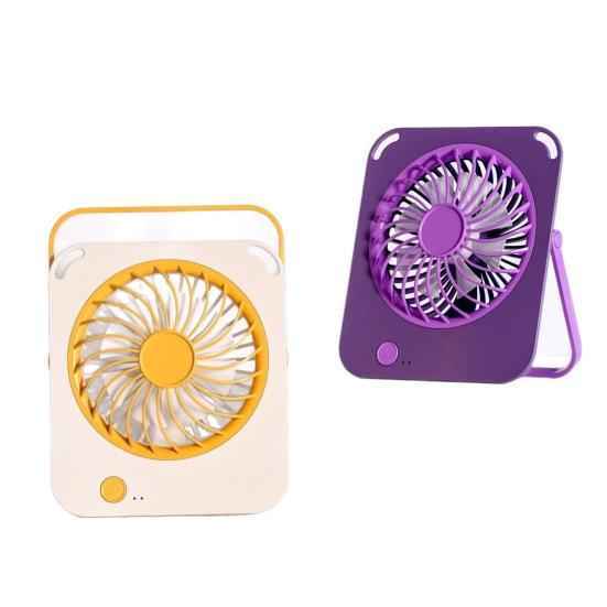 Portable Small Fan, Rechargeable Ultra-thin Silent Operation, with 3 Gear Wind Speed Desktop Fan, for Office Study Dormitory Outdoors