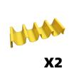 Wave Shape Plastic Taco Holder Stand, Mexican Taco Shell Display Rack, Food Storage Tray Holder for Home Kitchen Restaurant Tableware